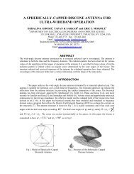 a spherically-capped discone antenna for ultra-wideband ... - URSI
