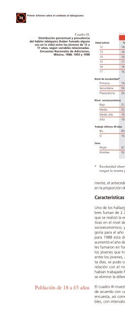 Tendencias y factores asociados al consumo de tabaco en los ...