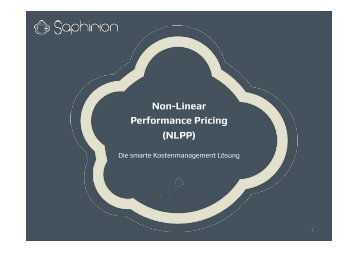 Non-Linear Performance Pricing (NLPP) - Saphirion