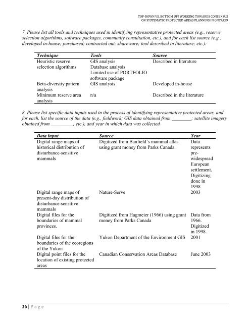 Top-Down vs. Bottom Up: Working Towards Consensus ... - CASIOPA