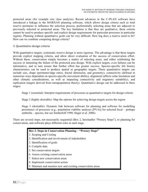 Top-Down vs. Bottom Up: Working Towards Consensus ... - CASIOPA