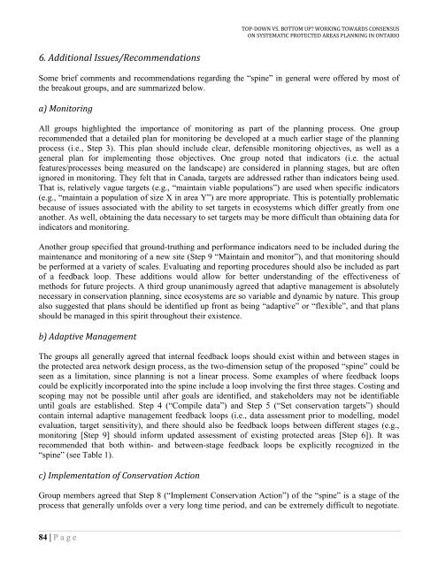 Top-Down vs. Bottom Up: Working Towards Consensus ... - CASIOPA