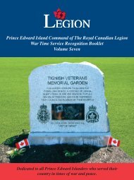 VeteraNs - Prince Edward Island Command, The Royal Canadian ...