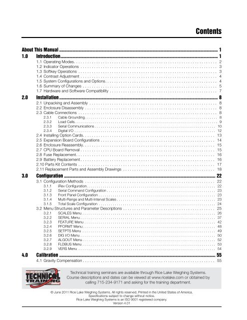 920i Installation Manual V4.01 - Rice Lake Weighing Systems