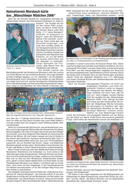 131. Ausgabe vom 21.10.2006 - Gemeinde Morsbach