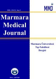 Tam Metin PDF (1741 KB) - Marmara Medical Journal