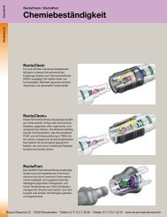 Rectus Katalog - Beständigkeitsliste von Kunststoff Schnellkupplungen