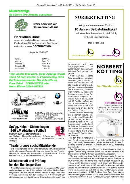 119. Ausgabe vom 06.05.2006 - Gemeinde Morsbach