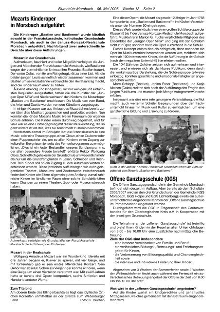 119. Ausgabe vom 06.05.2006 - Gemeinde Morsbach