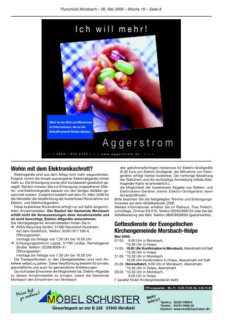 119. Ausgabe vom 06.05.2006 - Gemeinde Morsbach