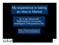 Ian Moorcroft Presentation - Staffordshire University