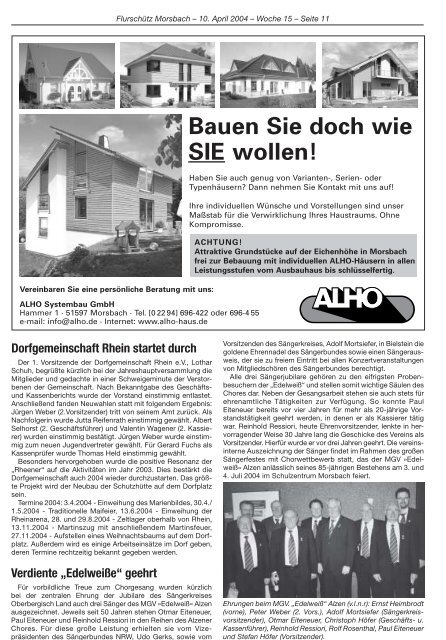 67. Ausgabe vom 10.04.2004 - Gemeinde Morsbach