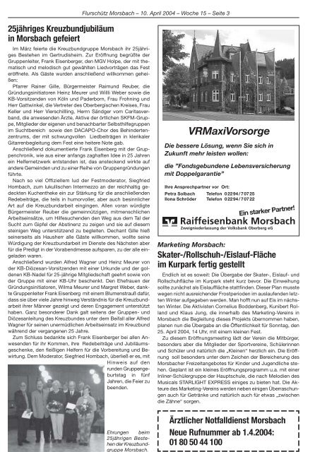 67. Ausgabe vom 10.04.2004 - Gemeinde Morsbach