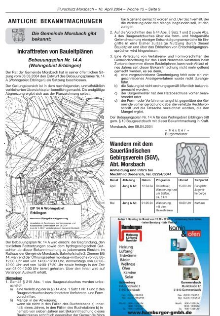67. Ausgabe vom 10.04.2004 - Gemeinde Morsbach