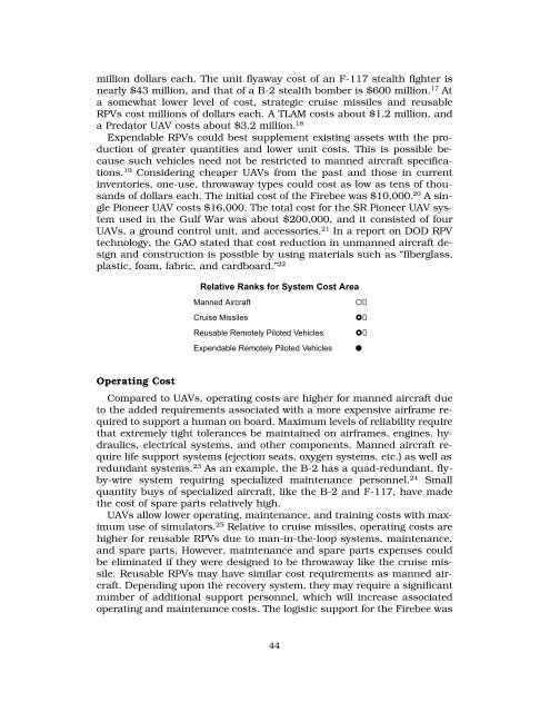 Expendable Remotely Piloted Vehicles for Strategic Offensive ...