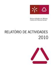 RELATÃRIO DE ACTIVIDADES - ICS - Universidade do Minho