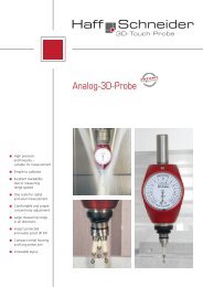 Analog-3D-Probe - Haff & Schneider GmbH & Co. oHG