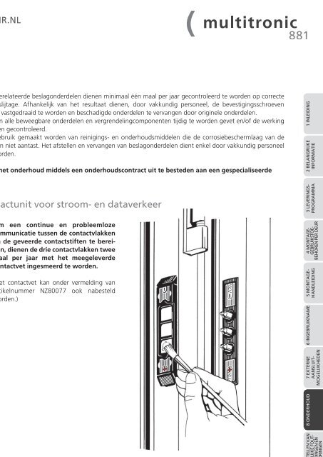 Montage-, gebruiks- en onderhoudshandleiding