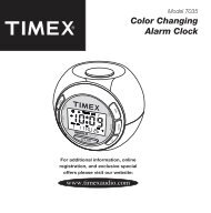 Color Changing Alarm Clock - TIMEX Audio