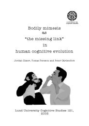 Bodily mimesis as “the missing link” in human cognitive ... - CiteSeerX