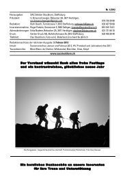 Das Stockhorn Heft 1/2012 - SAC Stockhorn