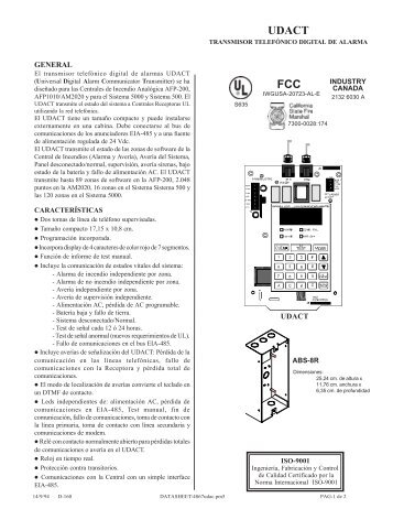 UDACT FCC - Vipond Systems Group