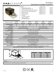 Actuator - Neptronic