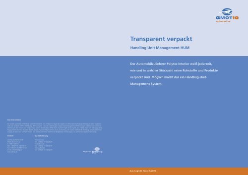 Transparent verpackt.indd - amotIQ automotive GmbH