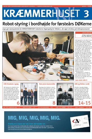 Robot-styring i bordhÃ¸jde for fÃ¸rsteÃ¥rs DÃKerne - CBS OBSERVER