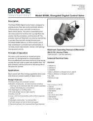 Model BV88L Elongated Digital Control Valve - Brodie International