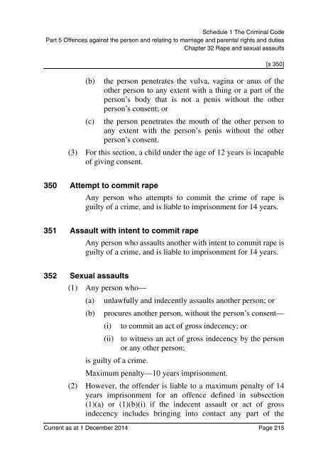 Criminal Code Act 1899 - Queensland Legislation