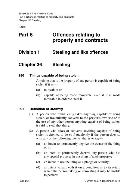 Criminal Code Act 1899 - Queensland Legislation