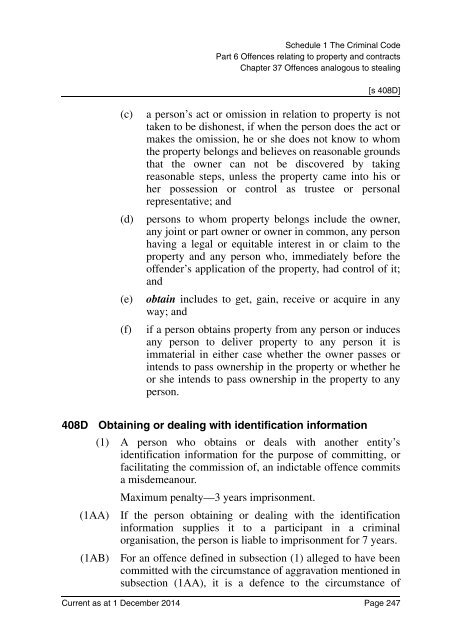 Criminal Code Act 1899 - Queensland Legislation