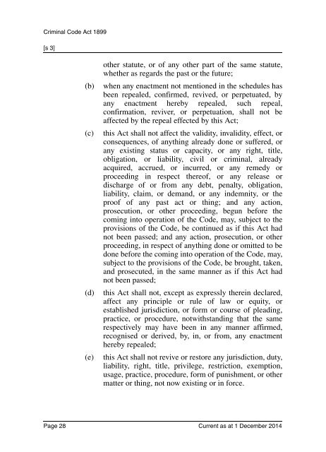 Criminal Code Act 1899 - Queensland Legislation