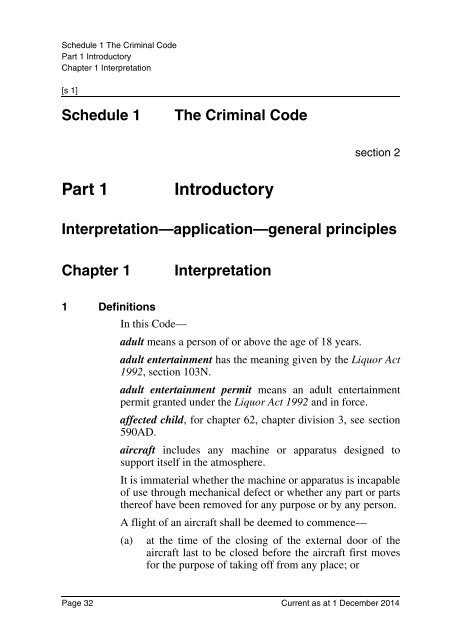 Criminal Code Act 1899 - Queensland Legislation