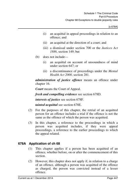 Criminal Code Act 1899 - Queensland Legislation