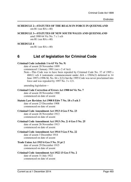 Criminal Code Act 1899 - Queensland Legislation