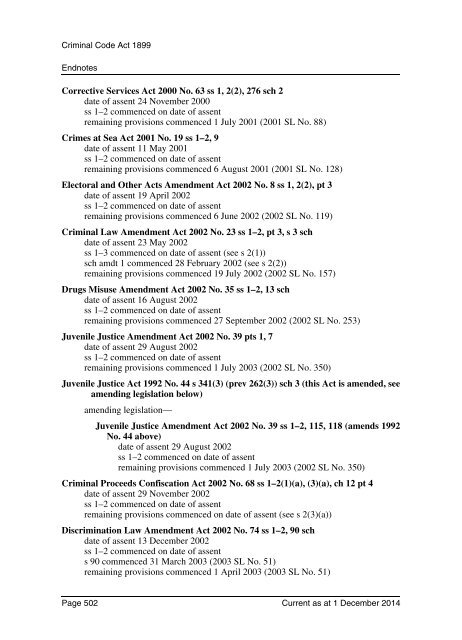 Criminal Code Act 1899 - Queensland Legislation