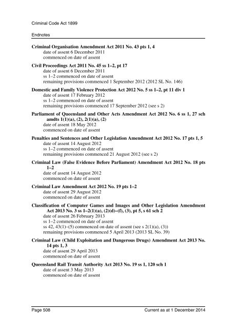 Criminal Code Act 1899 - Queensland Legislation