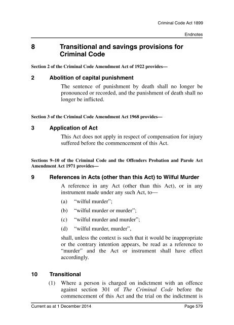 Criminal Code Act 1899 - Queensland Legislation