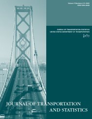 journal of transportation and statistics - Research and Innovative ...