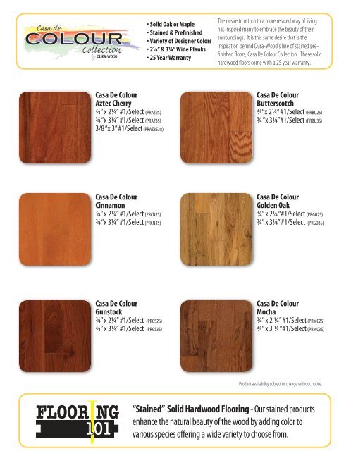 Casa De Colour Catalog Page Lumber Liquidators