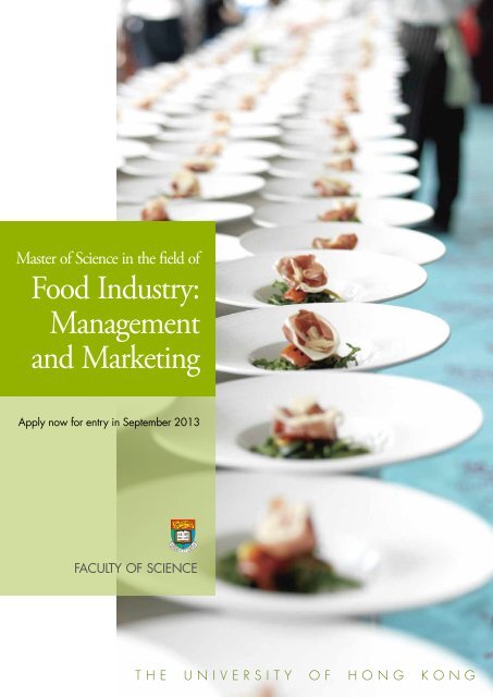 Food Industry: Management and Marketing - Faculty of Science, HKU