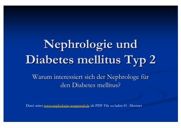 Nephrologie und Diabetes mellitus Typ 2
