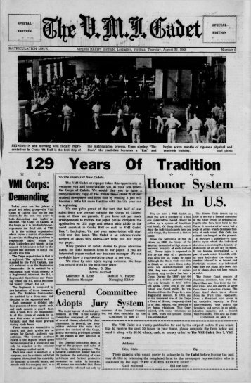 The Cadet. VMI Newspaper. August 22, 1968 - New Page 1 [www2 ...