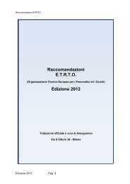 Raccomandazioni ETRTO Edizione 2012 - Pneumatici sotto controllo