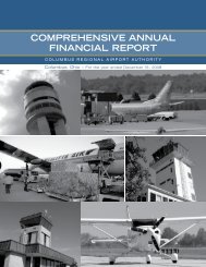 comprehensive annual financial report - Columbus Regional Airport ...