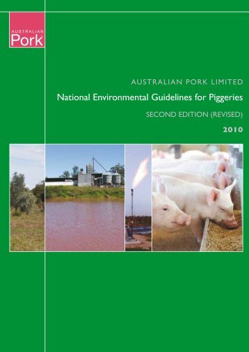 National Environmental Guidelines for Piggeries - FSA Consulting