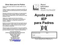Ayuda para IEP para Padres - Parent Information Center