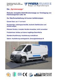 Die Sprinterwaage - Pfister Waagen Bilanciai GmbH